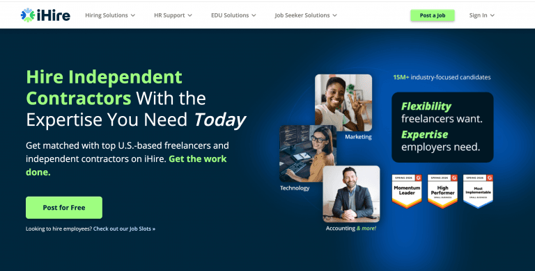 iHire Launches Industry-Focused Marketplace for U.S.-Based Freelancers
