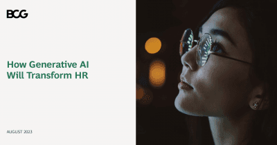 How Generative AI Will Transform HR by BCG