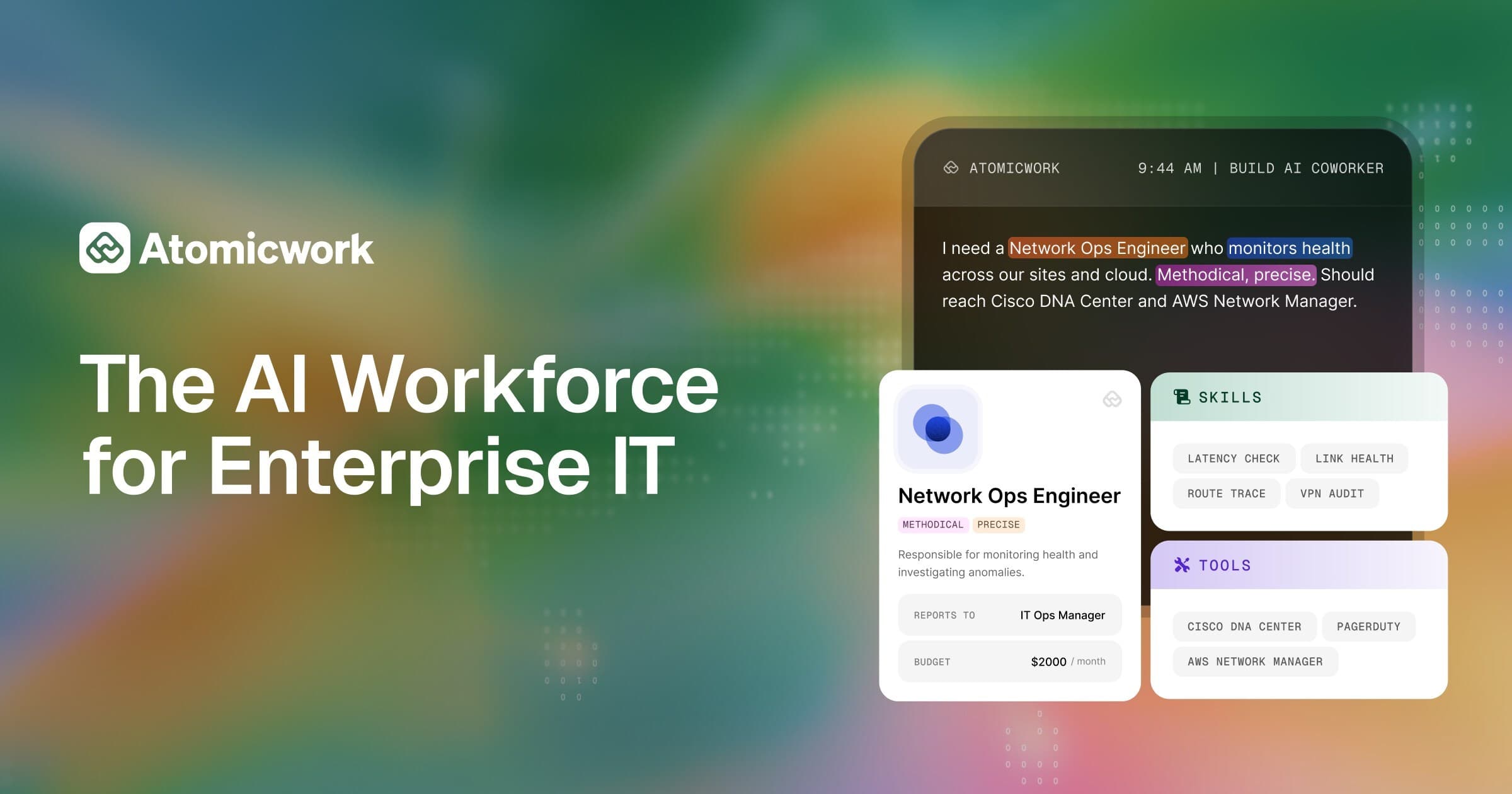 Atomicwork Launches AI Workforce Platform, Letting Enterprises Manage AI Employees Like Human Teams