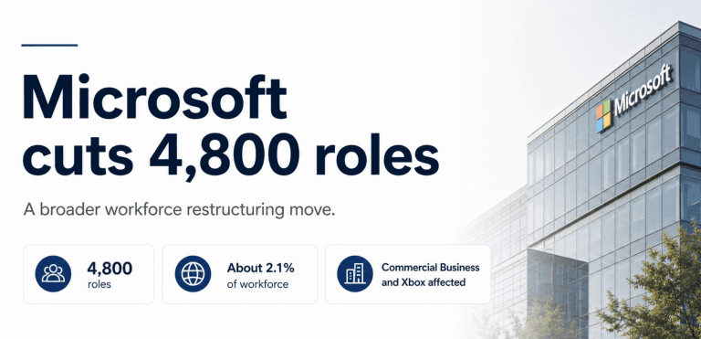 Microsoft Cuts 4,800 Roles as AI Reshapes Work, Commercial Delivery and Xbox Strategy