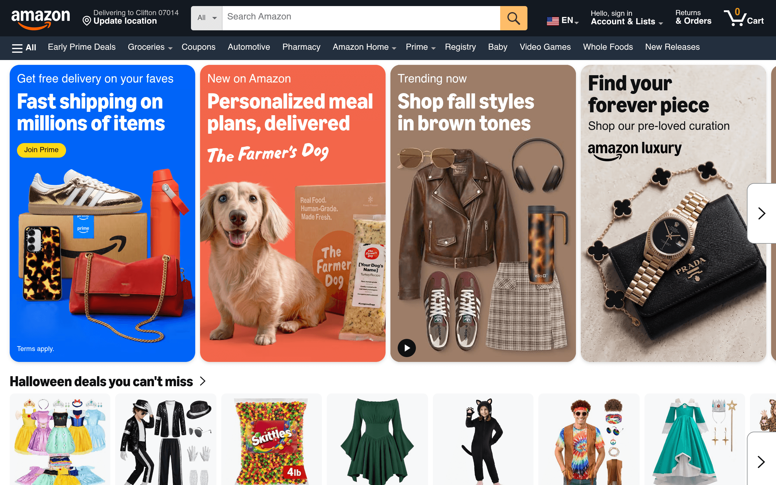 Amazon raises minimum starting pay for full-time core operations employees to $20/hour, with average pay reaching nearly $24/hour, and launches grocery discount and access to new lifetime banking bene
