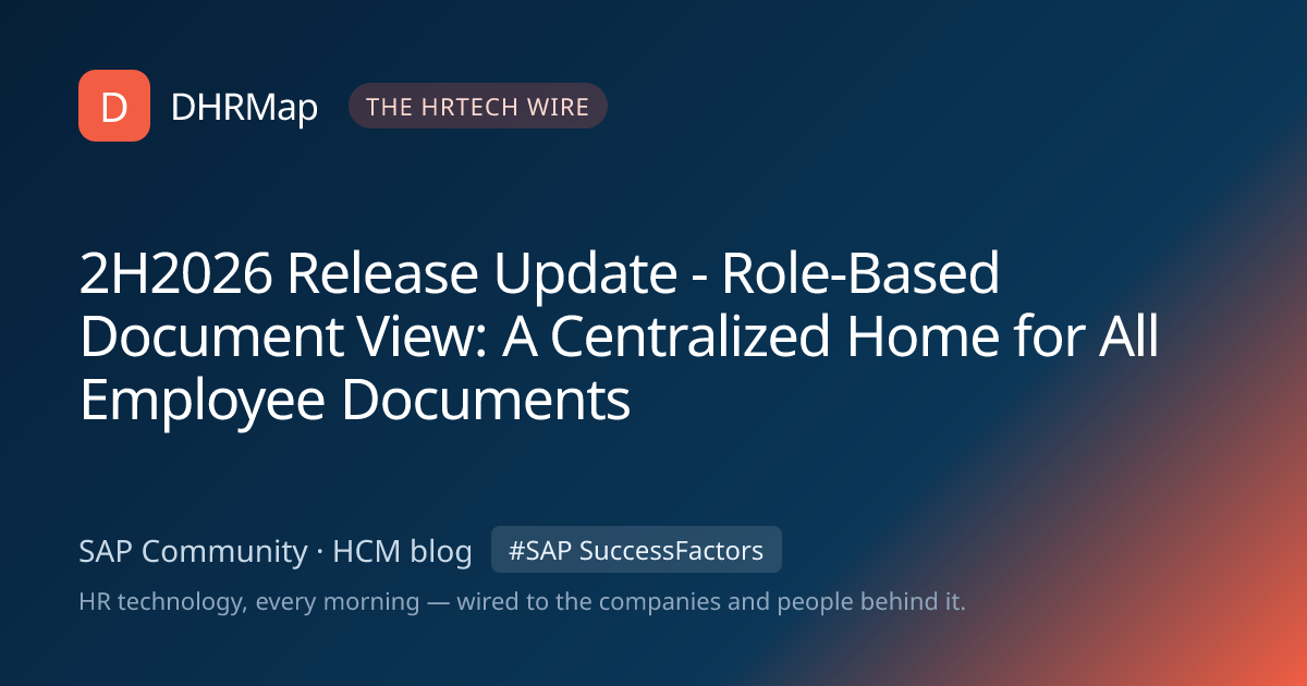 2H2026 Release Update - Role-Based Document View: A Centralized Home ...