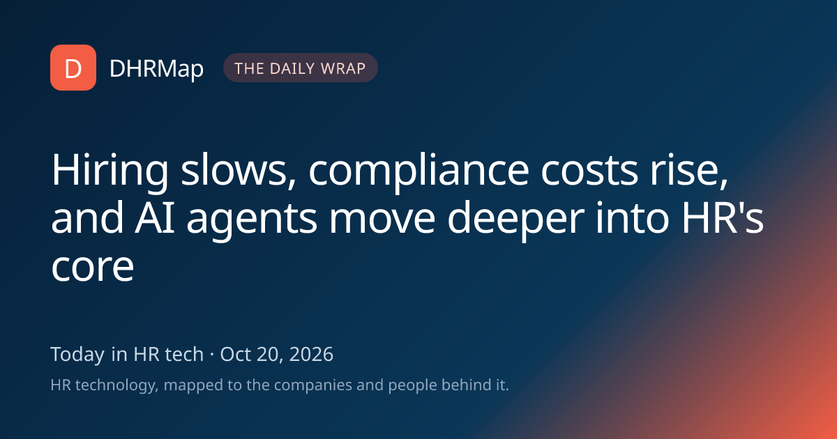 Hiring slows, compliance costs rise, and AI agents move deeper into HR ...